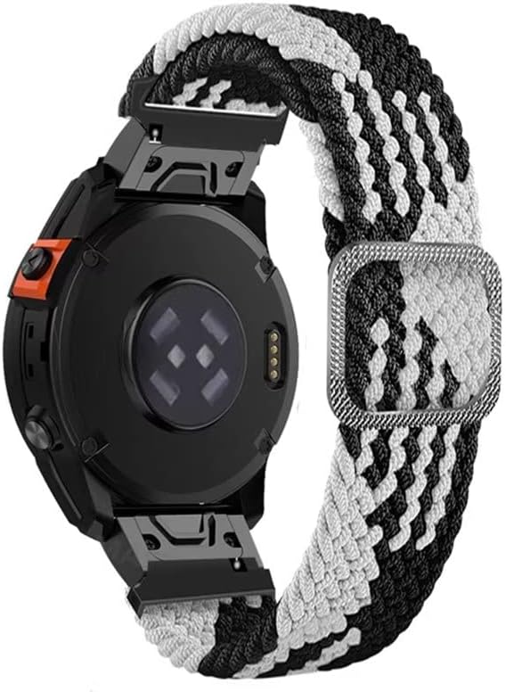 Miniatura 3 de Correa de reloj de nailon compatible con Garmin Fenix 77x6x Pro6 Pro GPS para Fenix 5 GpsFenix 5 Plus correa de repuesto deportiva elástica