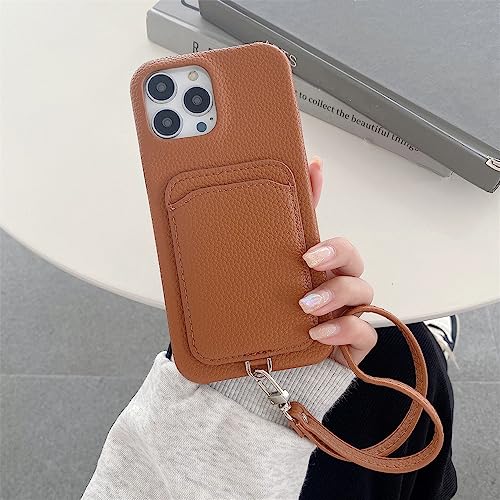Housse iPhone anti-chute avec porte-carte et dragonne de sécurité