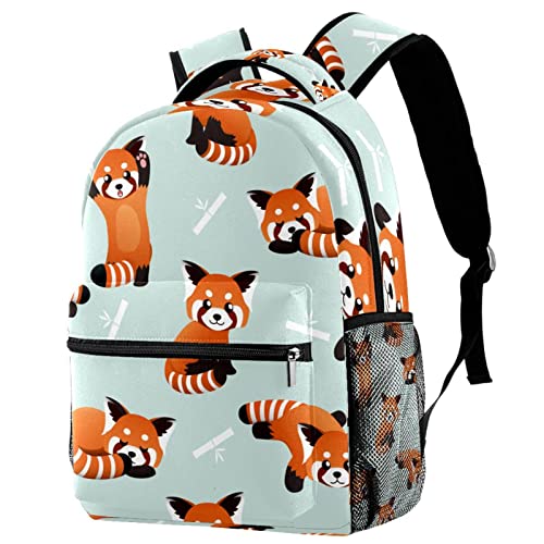 Sac à bandoulière panda rouge pour enfants et ados style décontracté