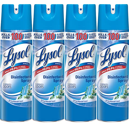 Lysol Disinfectant Spray, Early Morning Breeze, 19 Ounce (Pack of 4) by Lysol