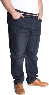 Men's plus size high stretch straight leg trousers with pocket