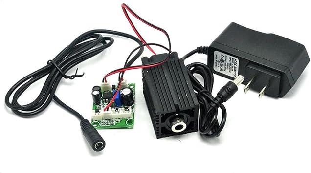 Industry 405nm 100mW Blue/Purple Laser Dot Module 12V w/Driver + TTL 0-20KHz + Long Working Time Class 2