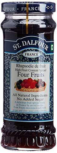 Charles Jacquin-St.Dalfour Consrv, 4 Fruits, 100%Fruit, 10-Ounce (Pack of 6)