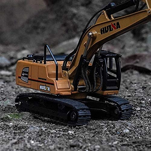 Gemini & Genius Tracked Excavator Heavy Duty Construction Site Vehicle Toys 1：60 Scale Diecast Digger Engineering Collectible Alloy Model Toys For Kids And Decoration For House #TOP5