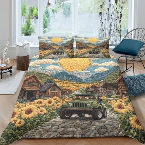 Parure de lit 3d fraise housse de couette super king 260x220cm