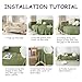 HANDONTIME Green Sofa Cover Vintage Couch Cover for Dogs 71