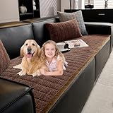 - Conception antidérapante pour un maintien sûr : les particules antidérapantes en silicone sur tout le dos et les bords élastiques le maintiennent en place sans avoir à le réajuster constamment, même lorsque les animaux sautent ou que les enfants jouent. Protège les canapés des taches, des rayures et des poils.