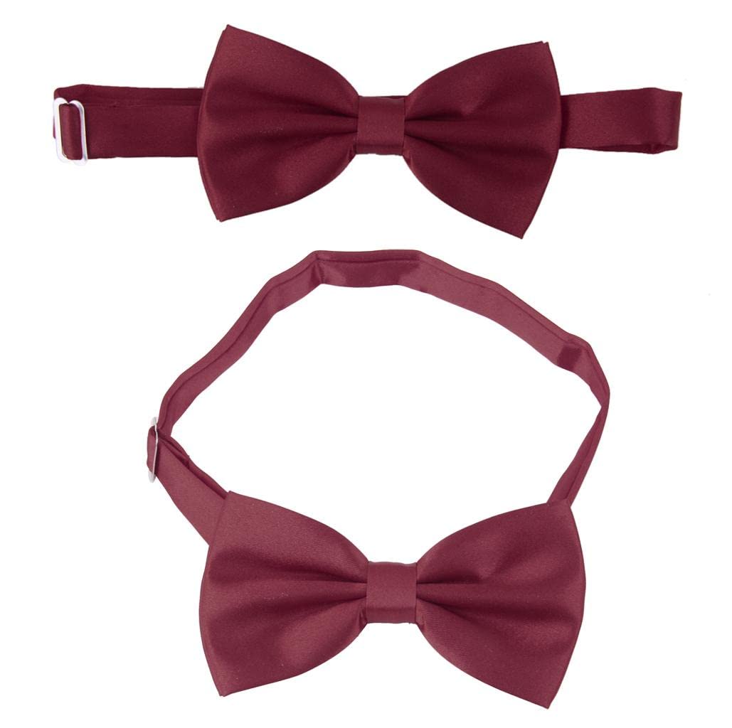 3pcs Men's Satin Bow Tie Cummerbund Hanky Handkerchief Wine Red|Clothing Shoes & Accessories | Mens Accessories | Ties|1 X Cummerbund