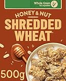 Shredded Wheat Honey & Nut Breakfast Cereal, Whole Grain, High in Fibre, No Artificial Colours or Flavours, 500g