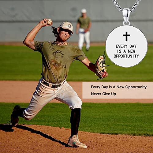 925 Sterling Silver Athlete Protection Necklace Sports Theme Amulet with Stainless Steel Chain4