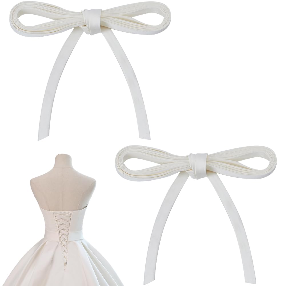 Amazon.com: GORGECRAFT 2Pcs Wedding Dress Zipper Replacement Adjustable  Corset Tie Back Lace-up Straps Extender Satin Ribbon Dress Cord Corset Kit  Loops for Bridal Corset Prom Dress Strap DIY Craft Beige : Clothing,
