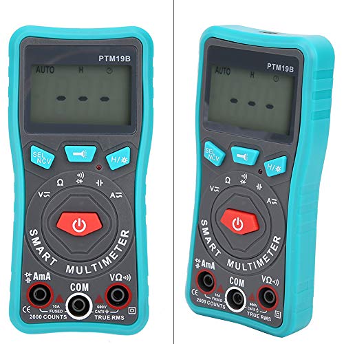 PTM19B Portable Digital Multimeter with Non Voltage Test, Diode Checker, Capacitance Meter for Home Circuit Maintenance