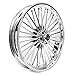 TOFR 21inch 18inch Chrome Front Rear Wheels Rims Tubeless Fat King Spokes For Harley Softail FXST Standard FXSTC Custom FXSTB Night Train FXSTS Springer 06-10 FLSTF Fat Boy 07-20 FXSTD Deuce 00-08