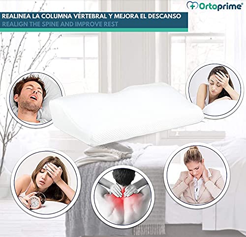 Oreiller ergonomique prévient la douleur du cou et soulage les cervicales