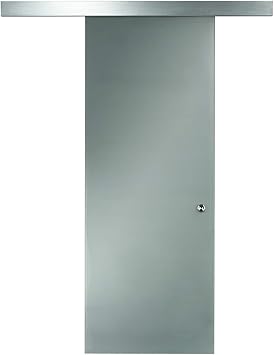 LTL Home Products 8BDGL2496OP Opaque Interior Glass Barn Door Kit, 24" x 96", Frosted Glass