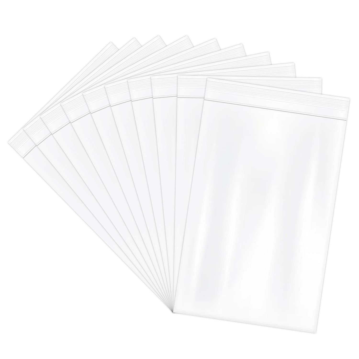 Cherodada 6" x 9" (100 pcs) 2 Mil Reclosable Plastic Bag Resealable Zip