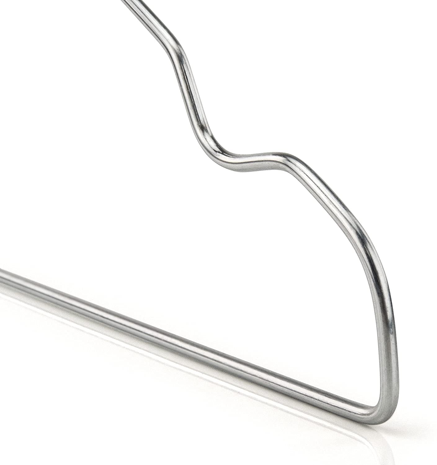 RAMPI Grucce in Ferro zincato 40 cm Appendiabiti salvaspazio Professionali per Lavanderia 100 Pezzi