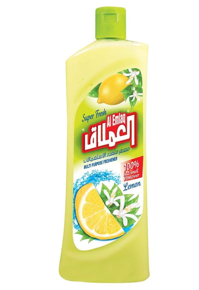 AL EMLAQ MULTI PURPOSE FRESHENER, 750 ML (PACK OF 5 PIECES) (LEMONE)