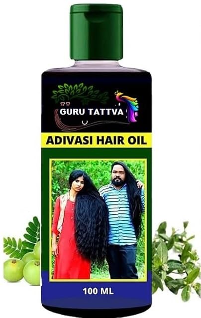 Huile Ayurvédique Adivasi Pour Croissance Cheveux - 200ml - Ingrédients 100% Naturels