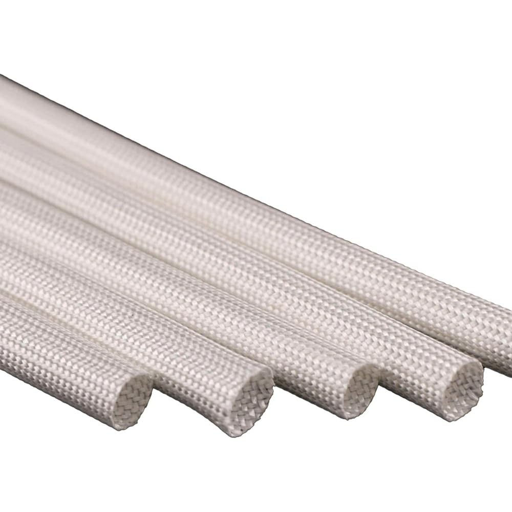 Braided Fiberglass Sleeve, 2M ID 1mm-40 Mm 600 Deg.C High Temperature Chemical Glass Fiber Tube(30mm)