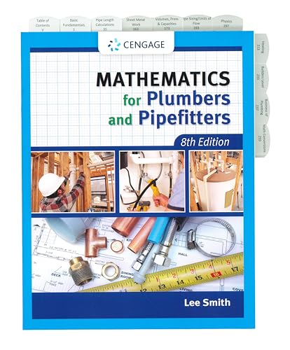Highlighted and Tabbed - Mathematics for Plumbers and Pipefitters 8th Edition - from Exam Books
