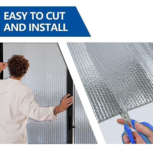 Double Reflective Bubble Foil Insulation Foam, Aluminum