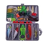 【Disfrute del viaje de pesca】Todos los artes de pesca están empacados en una caja, que es conveniente para llevar, y es conveniente que obtenga el equipo de pesca preciso que necesita. Al mismo tiempo, también puede poner fácilmente equipo de pesca en los bolsillos de las cajas de asiento de pesca, mochilas de pesca y chalecos de pesca, haciendo que la pesca sea más conveniente sin tener que preocuparse por perder el cebo y los accesorios.