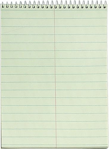 Miniatura 12 de Tops Steno Books, 6 x 9 pulgadas, regla Gregg, papel tinte verde, 80 hojas, paquete de 12 (8021) Verde (Green Tint),Blanco