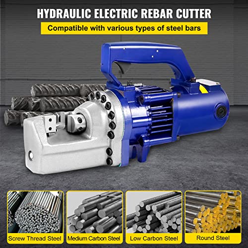 Happybuy Rebar Cutter, 1350W 110V Electric Hydraulic Rebar Cutter With Jaw Blades Cut 7/8Inch 22Mm Rebar Within 4.5 Sec #TOP1