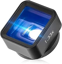 1 PCS Black 1.33X Anamorphic Lens Mobile Phone Video Widescreen Movie Lens by Filmic Pro App, 500439767