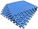 Ottomanson EVA Foam Tile Mat, Sq. Feet, Blue 24
