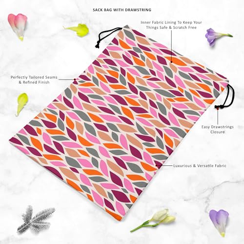 Image of ArtzFolio Autumn Leaf D6 | Reusable Sack Bag | Bag for Gym, Storage, Vegetable & Travel