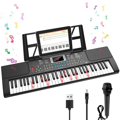 Piano Keyboard, 61 Key Upgrade Kids Pianos Music Toy with