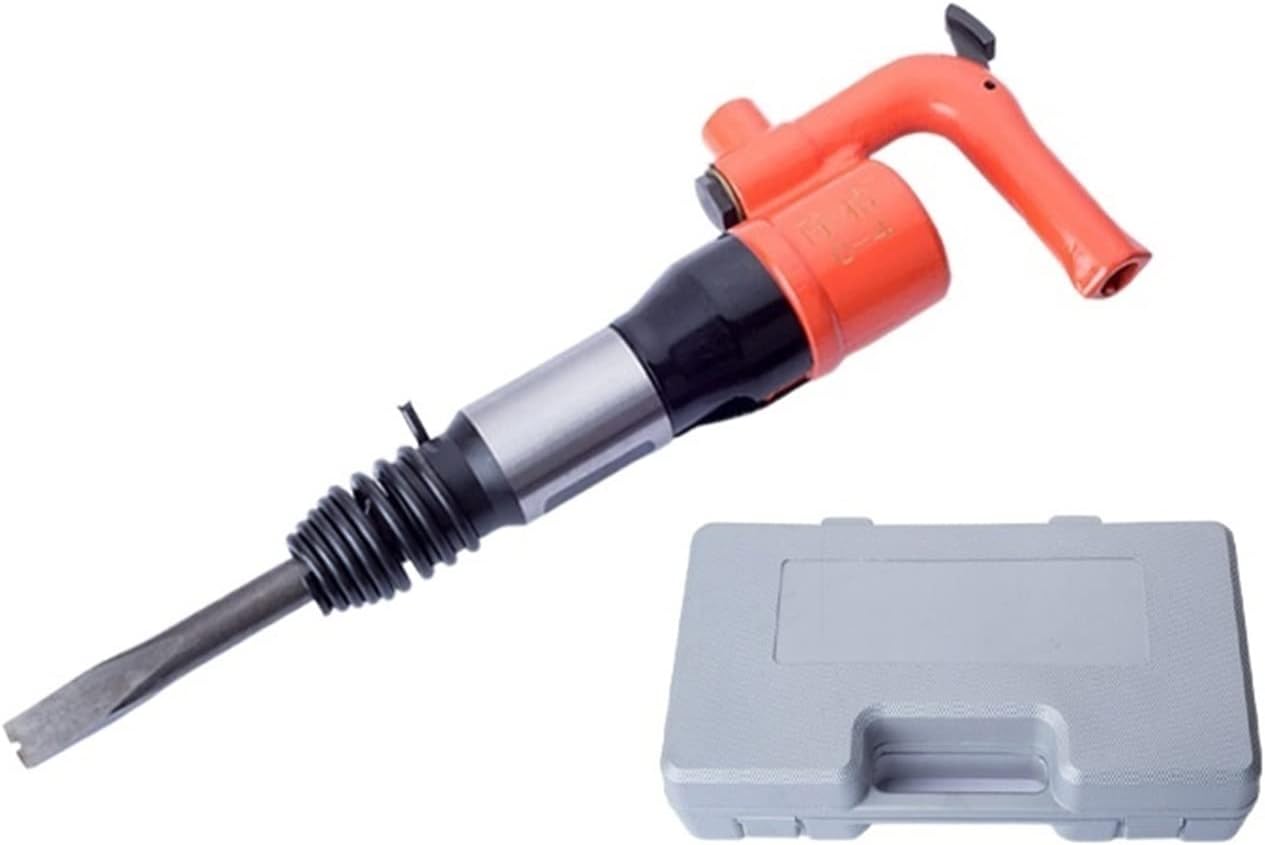 Air Hammer Kit, Shock-absorbing Air Hammer Shovel Kit Wind Shovel C4C6 Pneumatic Strong Impact Shovel Leveling Tool Derusting Pneumatic Welding Slag Shovel Wind Pick Pneumatic Tools(C4)