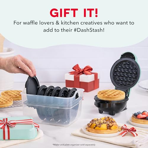 Image of Dash MultiMaker Mini System Removable Plate Set - Nonstick Replacement Plates for Summer Waffle Breakfast - Waffle Maker Not Included - 4-Inch - Two-Pack - Flamingo & Sun