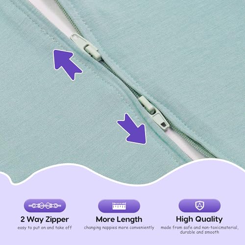 Image of PuppyPaws Baby Sleep Sack, Transitional Swaddle, Swaddles for Newborns,1.0 Tog Sleep Sack 6-9 Months, Wearable Blanket Baby with 2-Way Zipper