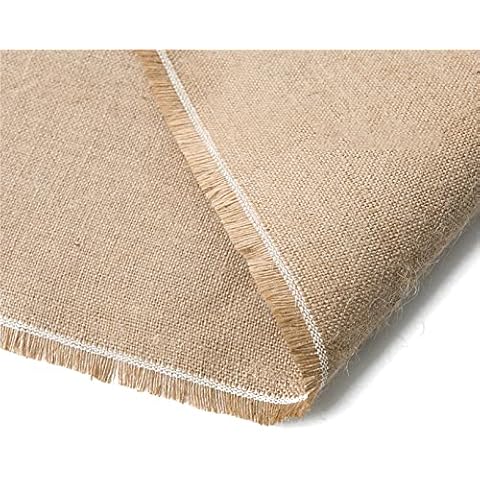 Hessian Table Runner 19.7/30.7/39.4/62.9in Wide Rustic Burlap Jute Fabric Table Wedding Decoration Vintage Hessian Roll Wedding Home Decoration 39/78/118/157/196in long (L:4m/157in,W:50cm/19in) Cover