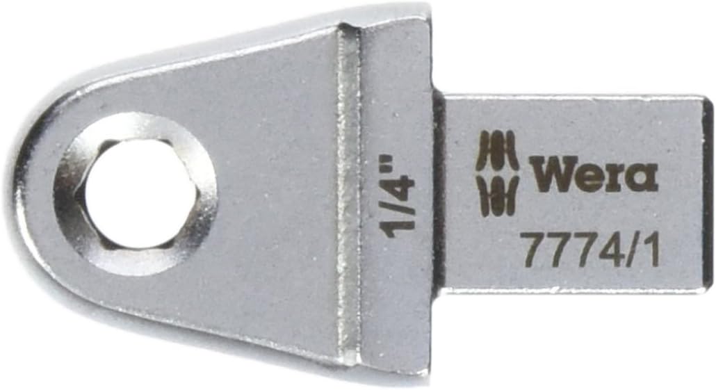 WERA 05078640001 7774/1 Bit Adapter Insert, 1/4", 9x12 mm, 1/4" x 42 mm
