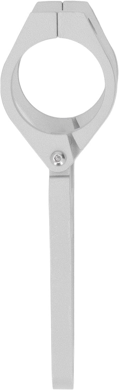 Motorcycle Headlight Bracket, Aluminum CNC, 33 to 41mm Silver Fork Tube Mount - Durable Replacement, Easy Installation, Fits Cruiser and Vintage Bikes