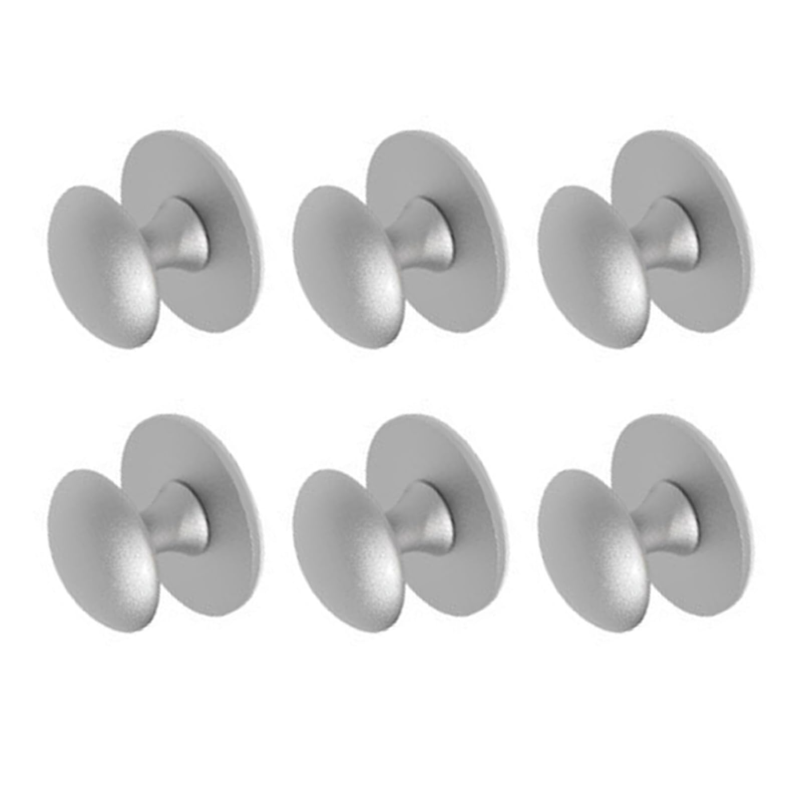 Shyyoulqe Sand Silver 6Pcs Steel Cabinets Pulls Auto Stick Hardware Simple Installs For Wardrobes Drawers Shower Door Decors Adhesive Drawer Handles