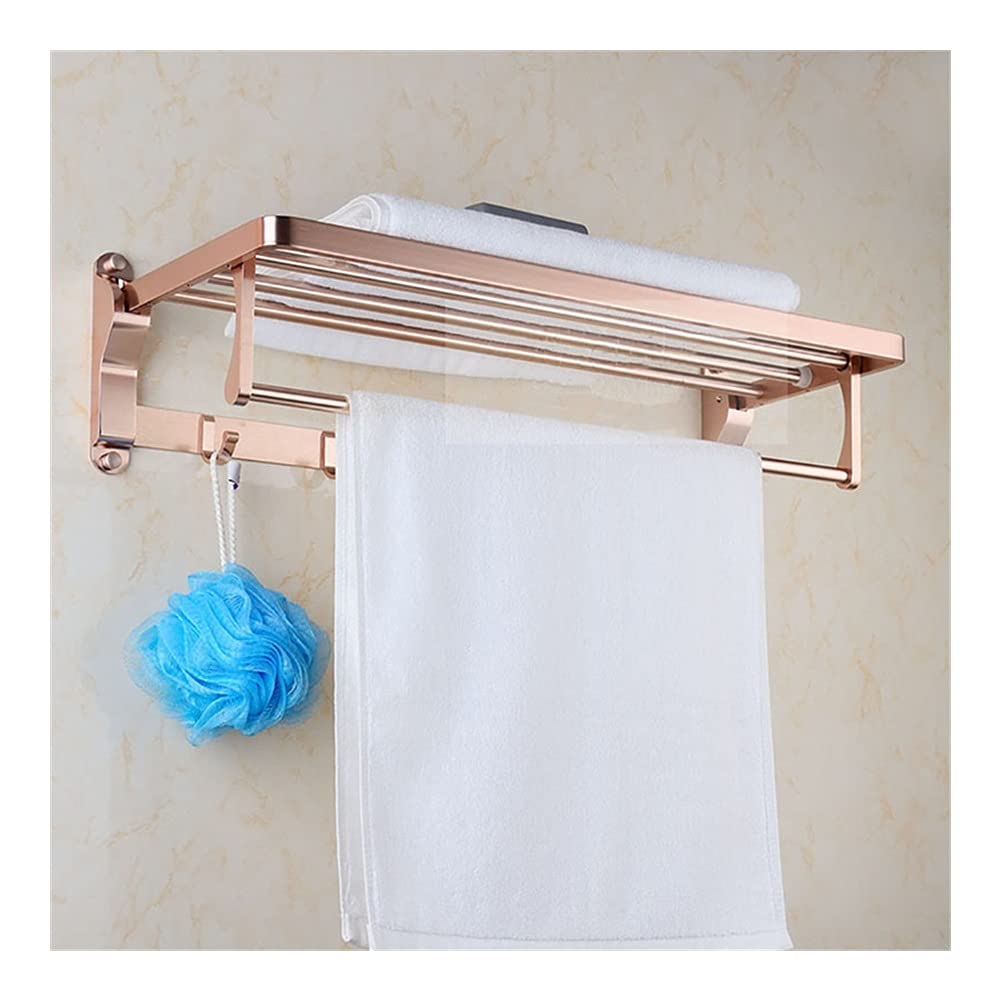 Portasciugamani Rustico In Metallo E Legno Bianco Invecchiato - Stile Fattoria, Per Bagno E Cucina, Dimensioni 22,9x20,3x3,3 Cm - 2