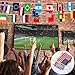 MARFOREVER 100 Countries String Flag Flags of the World, 82 Ft International Banner String Flags World Flag Bunting Banners for Classroom Festivals Sports Clubs Bars Celebrations Party Decorations