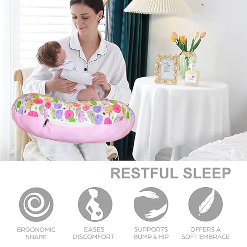 Image of VParents Baby Breast Feeding Pillow, Nursing Pillow, Maternity Feeding Pillow for Mother and New Born Baby (Chunky)