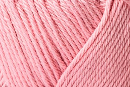 1 Skein/Pack Schachenmayr (SMC) Catania Originals Yarn, Each Ball 1.76 Oz (50gr) / 136 Yards (125 m), 100% Mercerized Cotton for Knitting and Crochet Yarn, Sport Weight, 408 - Old Pink — view 2