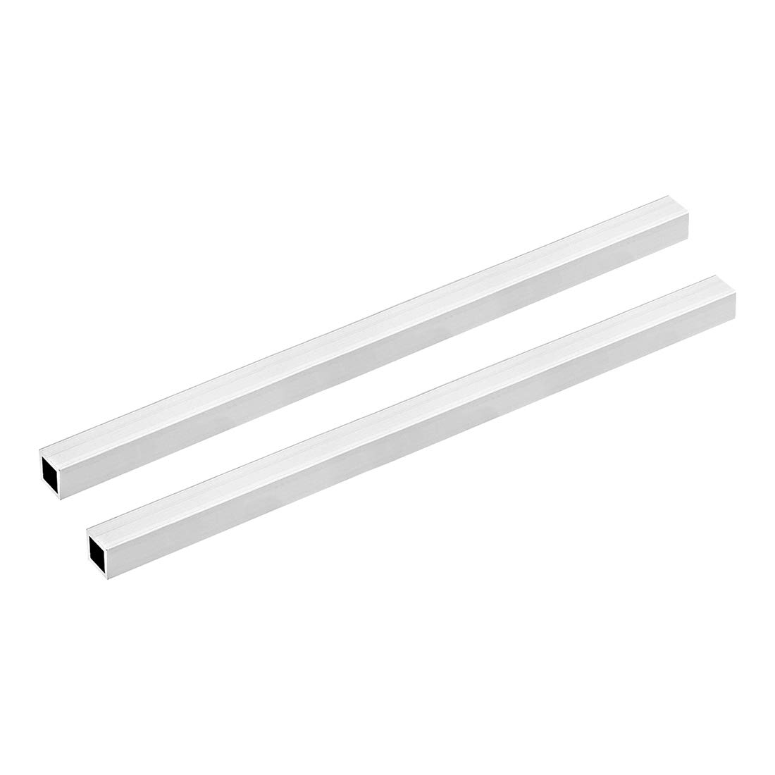 uxcell 6063 Aluminum Square Tube, 15mmx15mmx1mm Wall Thickness 300mm Length Seamless Straight Pipe Tubing 2 Pcs