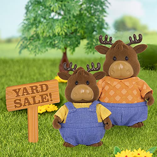 Li'l Woodzeez Moose Family Set – Vanderhoof Moose With Storybook – 5Pc Toy Set With Miniature Animal Figurines – Family Toys And Books For Kids Age 3+ #TOP3