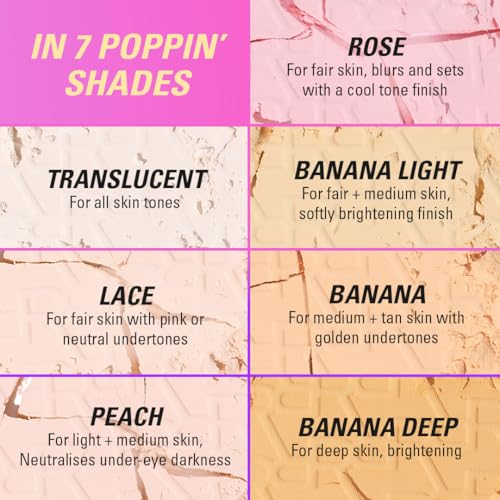 Image of Revolution Powder Pops Instant Blur Setting Powder, Banana Light | Talc-Free, Controls Shine with Smooth & Blurring Finish, Vegan & Cruelty-Free