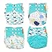 4pcs Baby Diaper Cover, Washable Reusable Newborn Nappy Cover, Comfortable Soft, Dry and Breathable, Adjustable Size(1#)