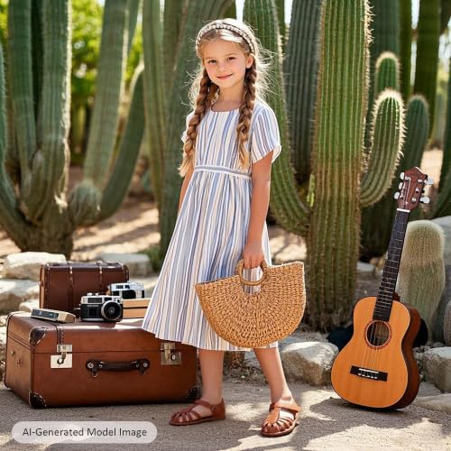 Image of Felix & Flora Toddler Girls Sandals Flower Girl Shoes Soft Rubber Princess Flat Shoes