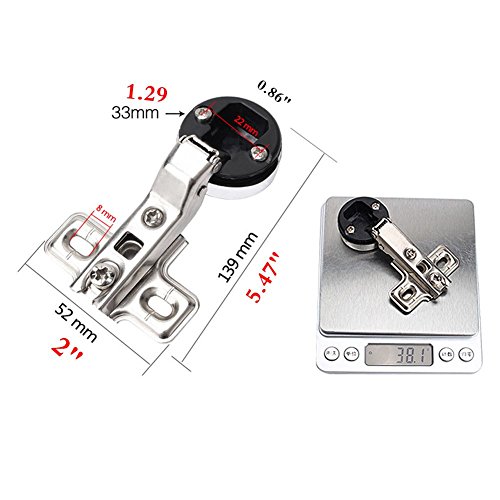 26Mm Hole Soft Close Hinge For Cabinet Glass Door Glass Door Hinges For Cabinets (4Pcs, Insert) #TOP3